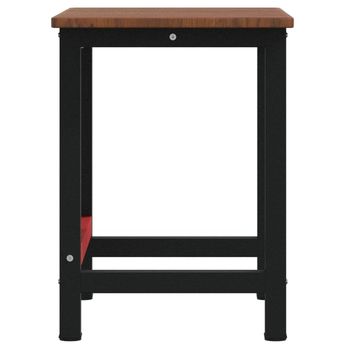 Banco Lavoro Marrone Scuro 100x60x81,5 cm Legno Massello Rovere 3309659