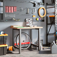 Banco Lavoro 100x60x83 cm Legno Massello Faggio Rettangolare 3309661