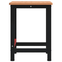 Banco Lavoro 100x60x81,5 cm Legno Massello Faggio Rettangolare