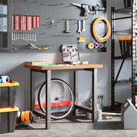 Banco Lavoro 100x60x83 cm Legno Massello Faggio Rettangolare 3309663