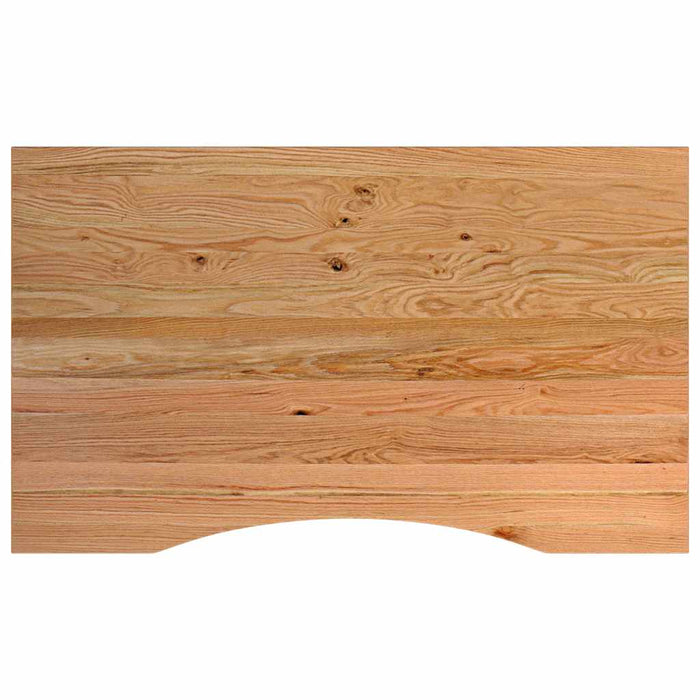 vidaXL Banco Lavoro Marrone Chiaro 100x60x81,5cm Legno Massello Rovere
