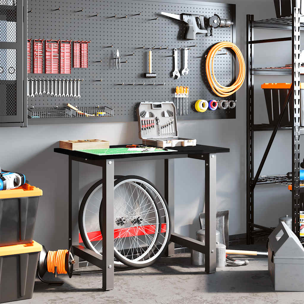 Banco Lavoro Marrone Scuro 100x60x81,5 cm Legno Massello Rovere 3309672