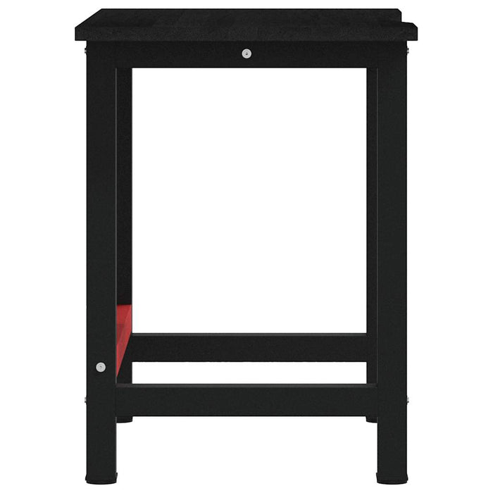 vidaXL Banco Lavoro Marrone Scuro 100x60x81,5 cm Legno Massello Rovere