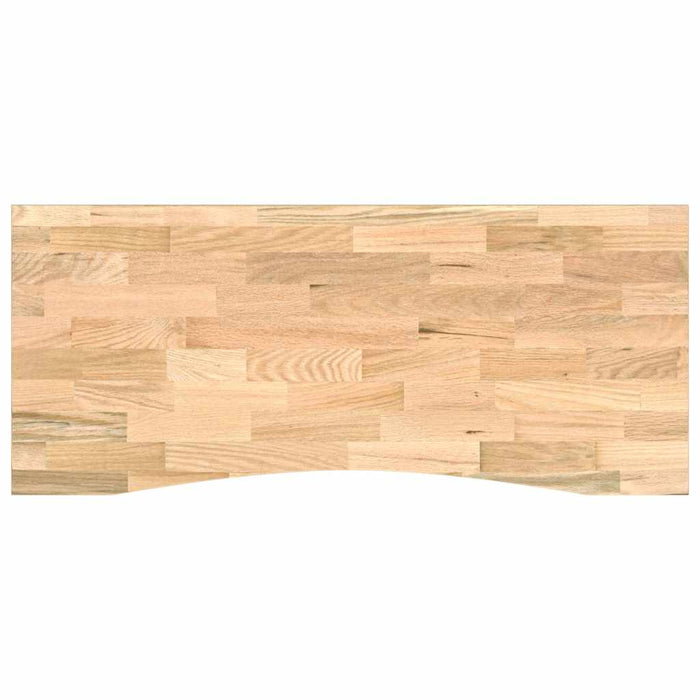 vidaXL Banco Lavoro 140x60x81,5 cm Legno Massello Rovere
