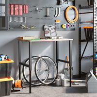 Banco da Lavoro 100x60x(71,5-98) cm Legno Rovere Rettangolare 3309678