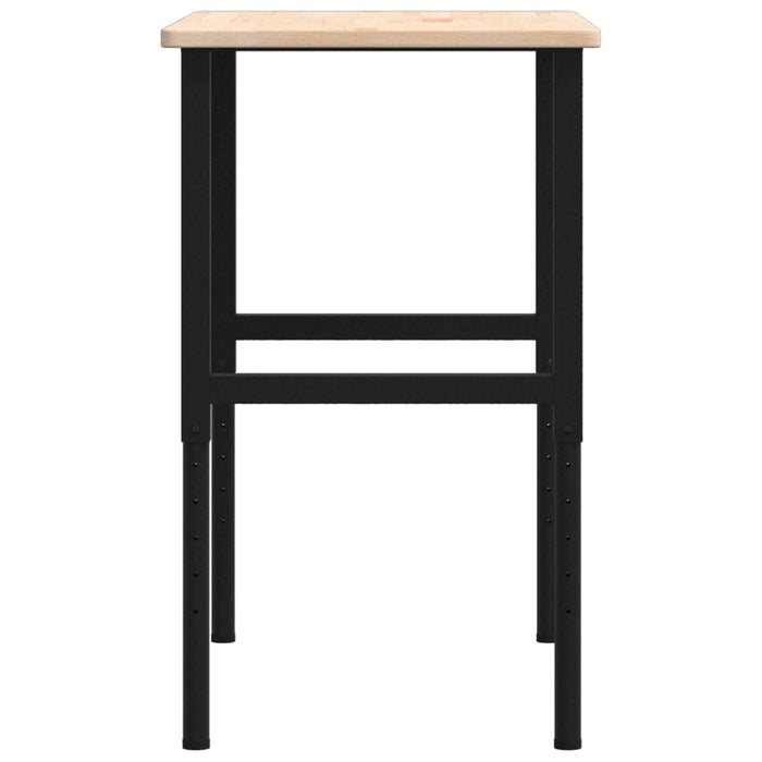 vidaXL Banco da Lavoro 100x60x(71,5-98) cm Legno Rovere Rettangolare