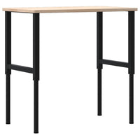 Banco da Lavoro 100x60x(71,5-98) cm Legno Rovere Rettangolare 3309678