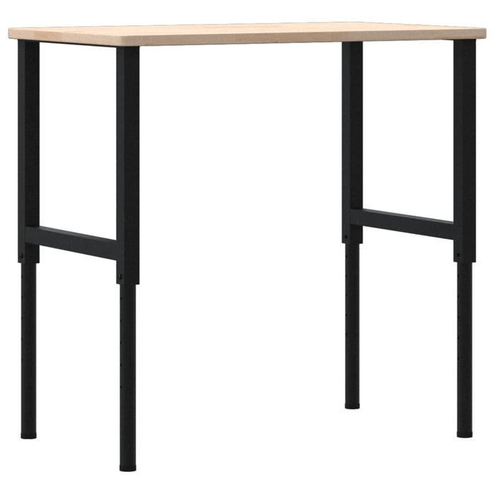 vidaXL Banco da Lavoro 100x60x(71,5-98) cm Legno Rovere Rettangolare