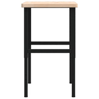 vidaXL Banco Lavoro 100x60x(73-99,5) cm Legno di Rovere Rettangolare