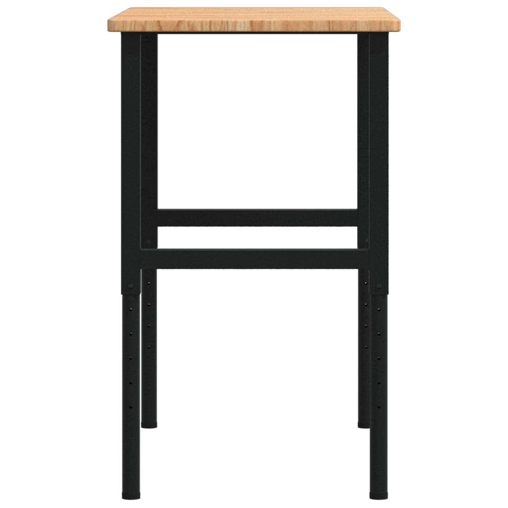 Banco Lavoro Marrone Chiaro 100x60x(71,5-98cm Legno di Rovere 3309680