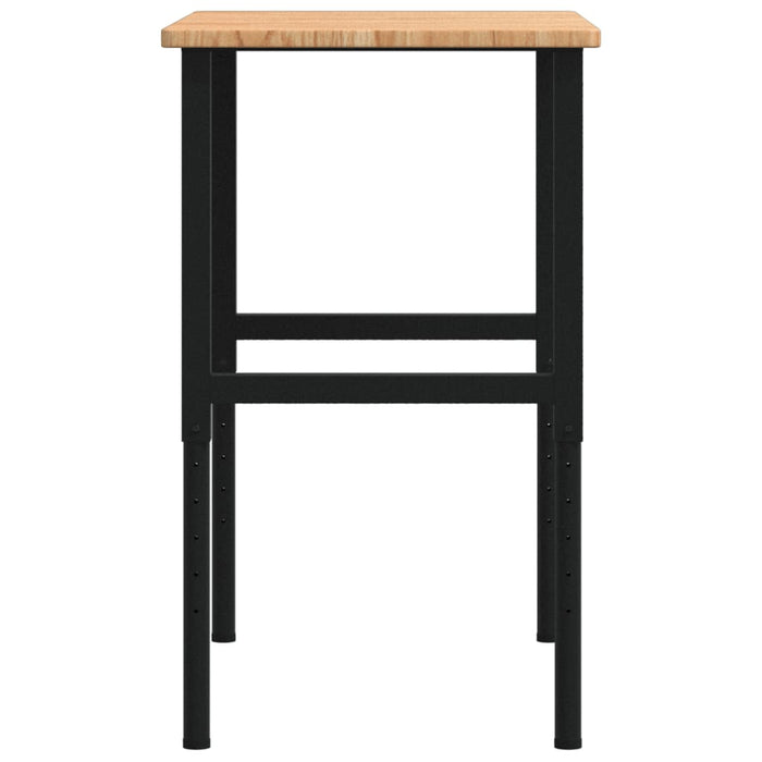 Banco Lavoro Marrone Chiaro 100x60x(71,5-98cm Legno di Rovere 3309680