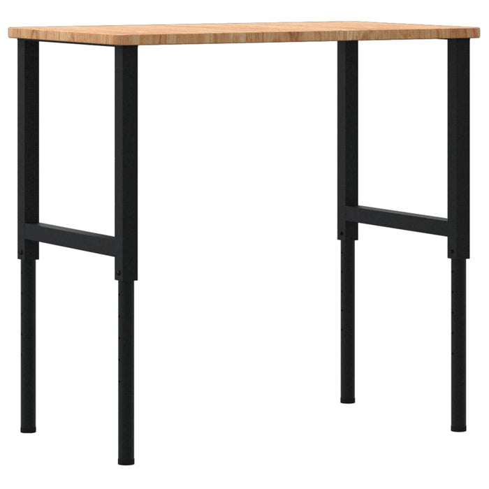 Banco Lavoro Marrone Chiaro 100x60x(71,5-98cm Legno di Rovere 3309680