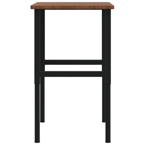 Banco Lavoro Marrone Scuro 100x60x(71,5-98) cm Legno di Rovere 3309681