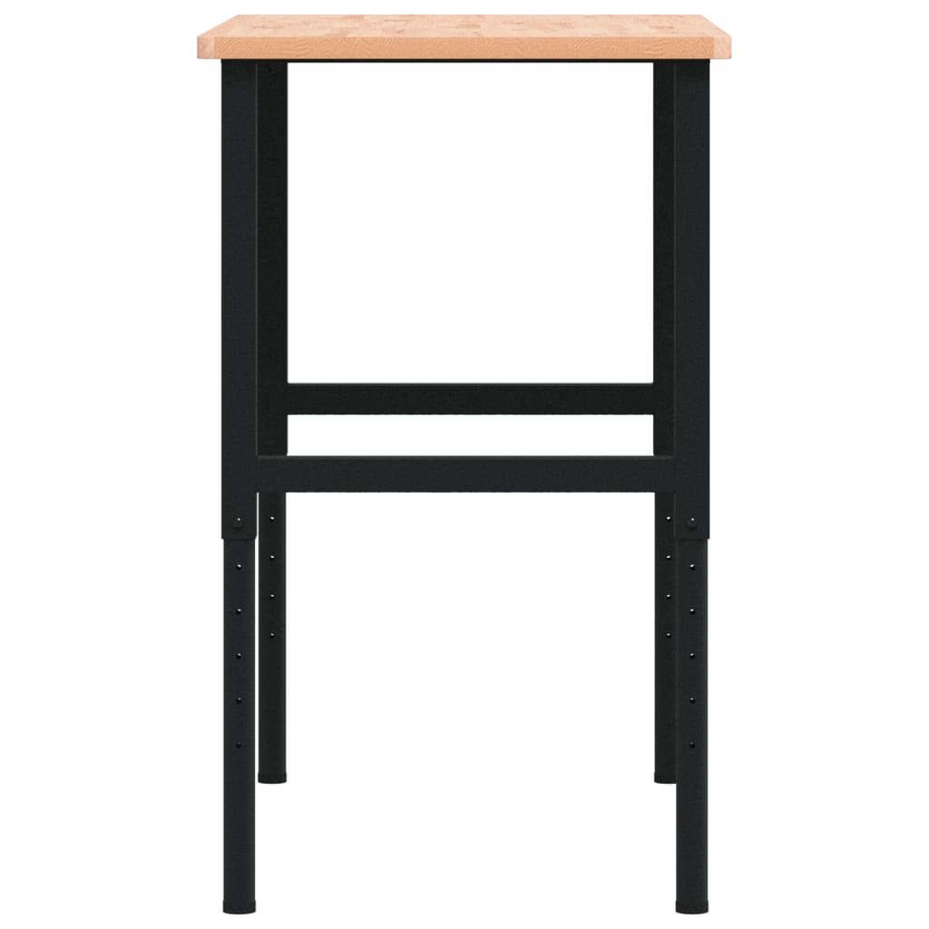 Banco da Lavoro 100x60x(71,5-98) cm Legno Faggio Rettangolare