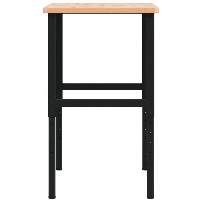 Banco da Lavoro 100x60x(71,5-98) cm Legno Faggio Rettangolare