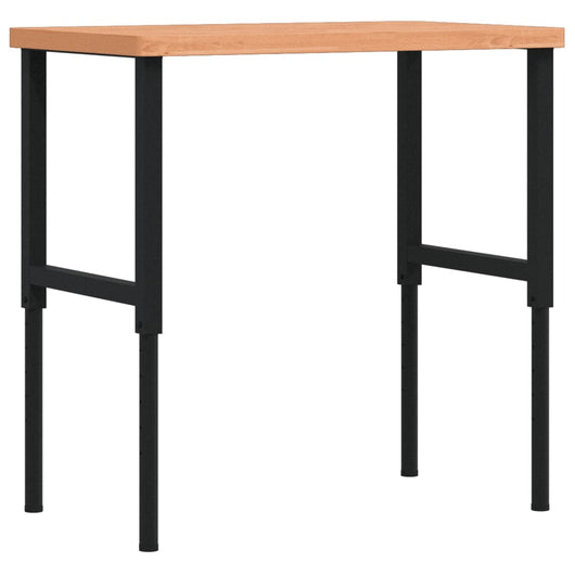 Banco Lavoro 100x60x(73-99,5) cm Legno di Faggio Rettangolare 3309685