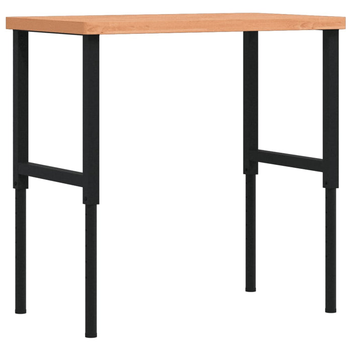 Banco Lavoro 100x60x(73-99,5) cm Legno di Faggio Rettangolare 3309685