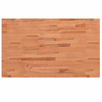 vidaXL Banco Lavoro 100x60x(73-99,5) cm Legno di Faggio Rettangolare
