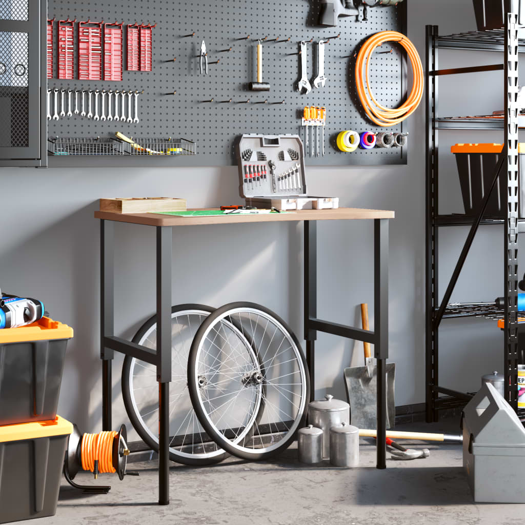 Banco da Lavoro 100x(55-60)x(71,5-98) cm Legno Massello Faggio 3309686