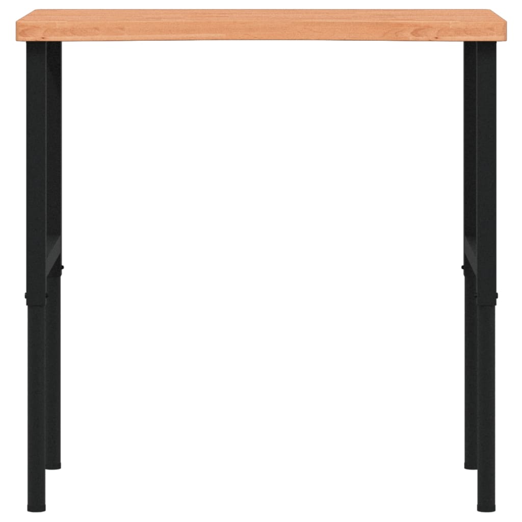 Banco Lavoro 100x(55-60)x(73-99,5) cm Legno Massello di Faggio 3309689