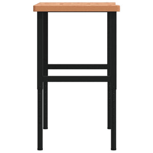 Banco Lavoro 100x(55-60)x(73-99,5) cm Legno Massello di Faggio 3309689