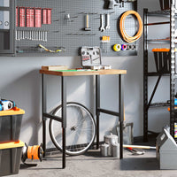 vidaXL Banco Lavoro 80x60x(73-99,5) cm Legno di Acacia Rettangolare