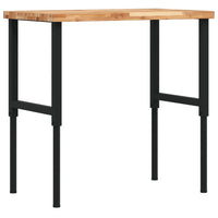 Banco Lavoro 100x60x(73-99,5) cm Legno di Acacia Rettangolare 3309693