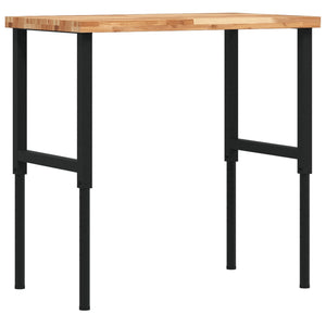 Banco Lavoro 100x60x(73-99,5) cm Legno di Acacia Rettangolare 3309693