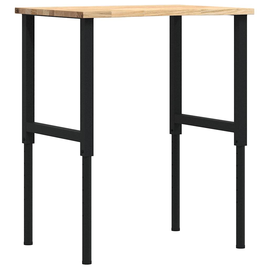 Banco da Lavoro 80x60x(71,5-98) cm Legno Massello Rovere