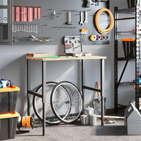 Banco da Lavoro 100x60x(71,5-98) cm Legno Massello Rovere