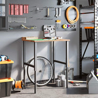 Banco Lavoro Marrone Chiaro 80x60x(71,5-98) cm Legno di Rovere