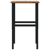 Banco Lavoro Marrone Chiaro 80x60x(71,5-98) cm Legno di Rovere