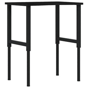 vidaXL Banco Lavoro Marrone Scuro 80x60x(71,5-98) cm Legno di Rovere