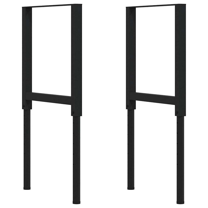 vidaXL Banco Lavoro Marrone Scuro 80x60x(71,5-98) cm Legno di Rovere