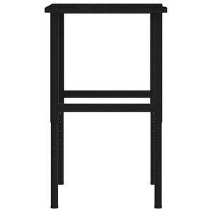 Banco Lavoro Marrone Scuro 80x60x(71,5-98) cm Legno di Rovere 3309698