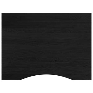 Banco Lavoro Marrone Scuro 80x60x(71,5-98) cm Legno di Rovere 3309698