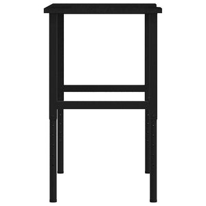 Banco Lavoro Marrone Scuro 100x60x(71,5-98) cm Legno di Rovere 3309699