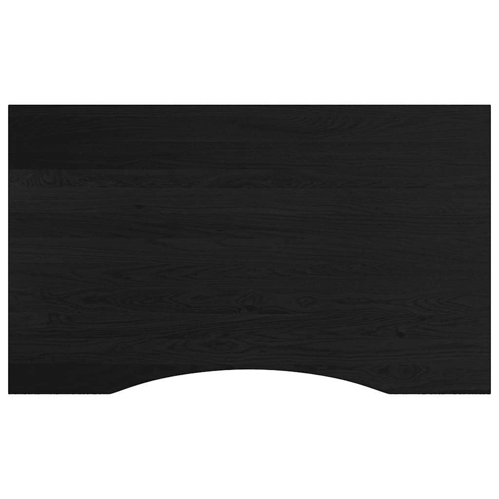 Banco Lavoro Marrone Scuro 100x60x(71,5-98) cm Legno di Rovere 3309699