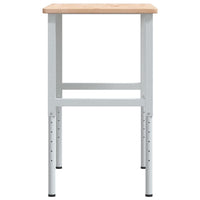 vidaXL Banco da Lavoro 100x60x(71,5-98) cm Legno Rovere Rettangolare