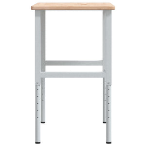 vidaXL Banco da Lavoro 100x60x(71,5-98) cm Legno Rovere Rettangolare