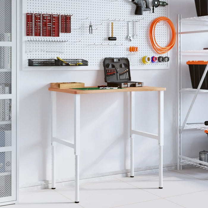 Banco da Lavoro 100x(55-60)x(71,5-98) cm Legno Massello Faggio 3309710