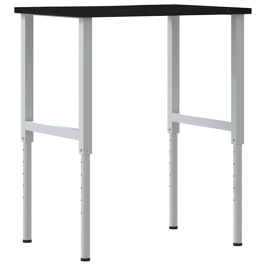 Banco Lavoro Marrone Scuro 80x60x(71,5-98) cm Legno di Rovere 3309720