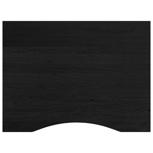 Banco Lavoro Marrone Scuro 80x60x(71,5-98) cm Legno di Rovere 3309720