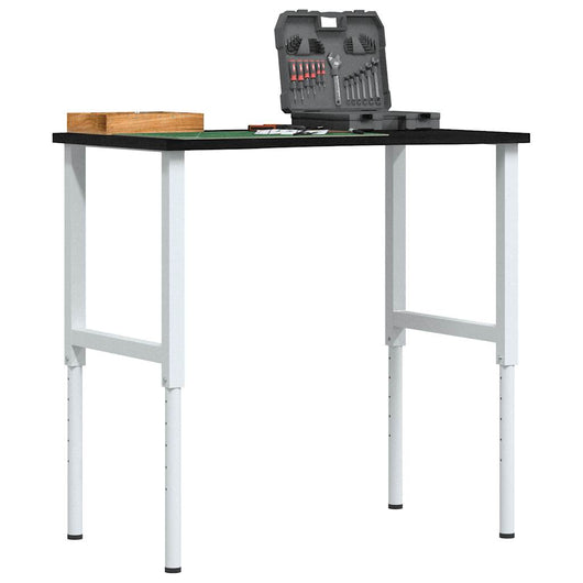 Banco Lavoro Marrone Scuro 100x60x(71,5-98) cm Legno di Rovere 3309721