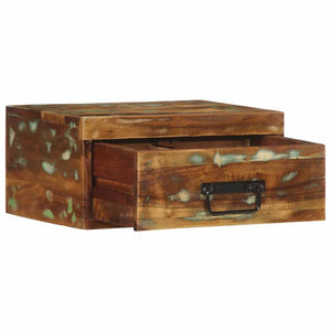 Comodino a Parete in Legno Massello di Recupero 4017453