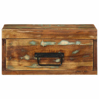 Comodino a Parete in Legno Massello di Recupero 4017453