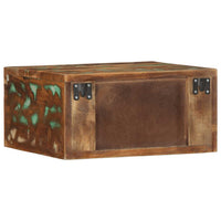 Comodino a Parete in Legno Massello di Recupero