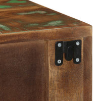 Comodino a Parete in Legno Massello di Recupero 4017453