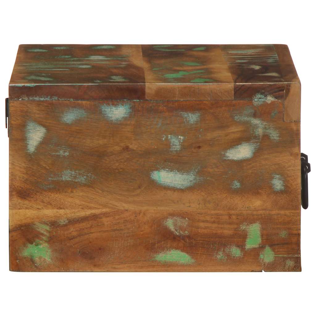 Comodini da Parete 2pz-Set di 2 Tavolino da notte in Legno Massello di Recupero