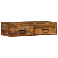 Mobile TV a Parete-Mobile TV a Muro 80x30x19 cm in Legno Massello di Recupero 820880